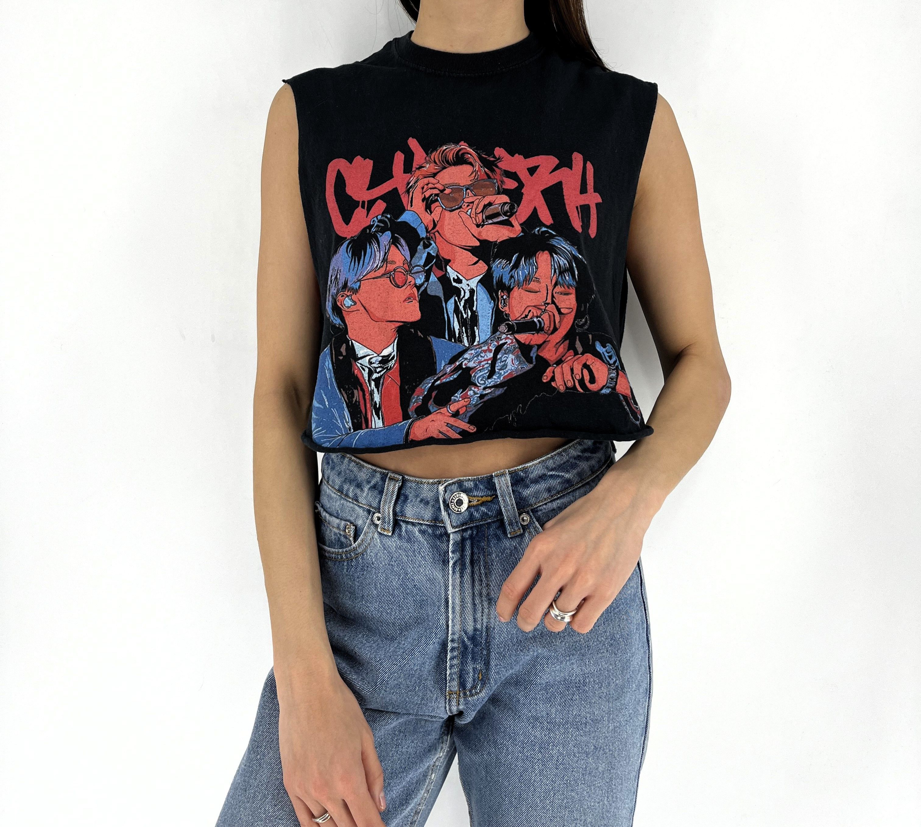 Band Tees BTS graphic women's fitted kpop k-pop T-shirt Rare Size M / US 6-8 / IT 42-44 - 1 Thumbnail
