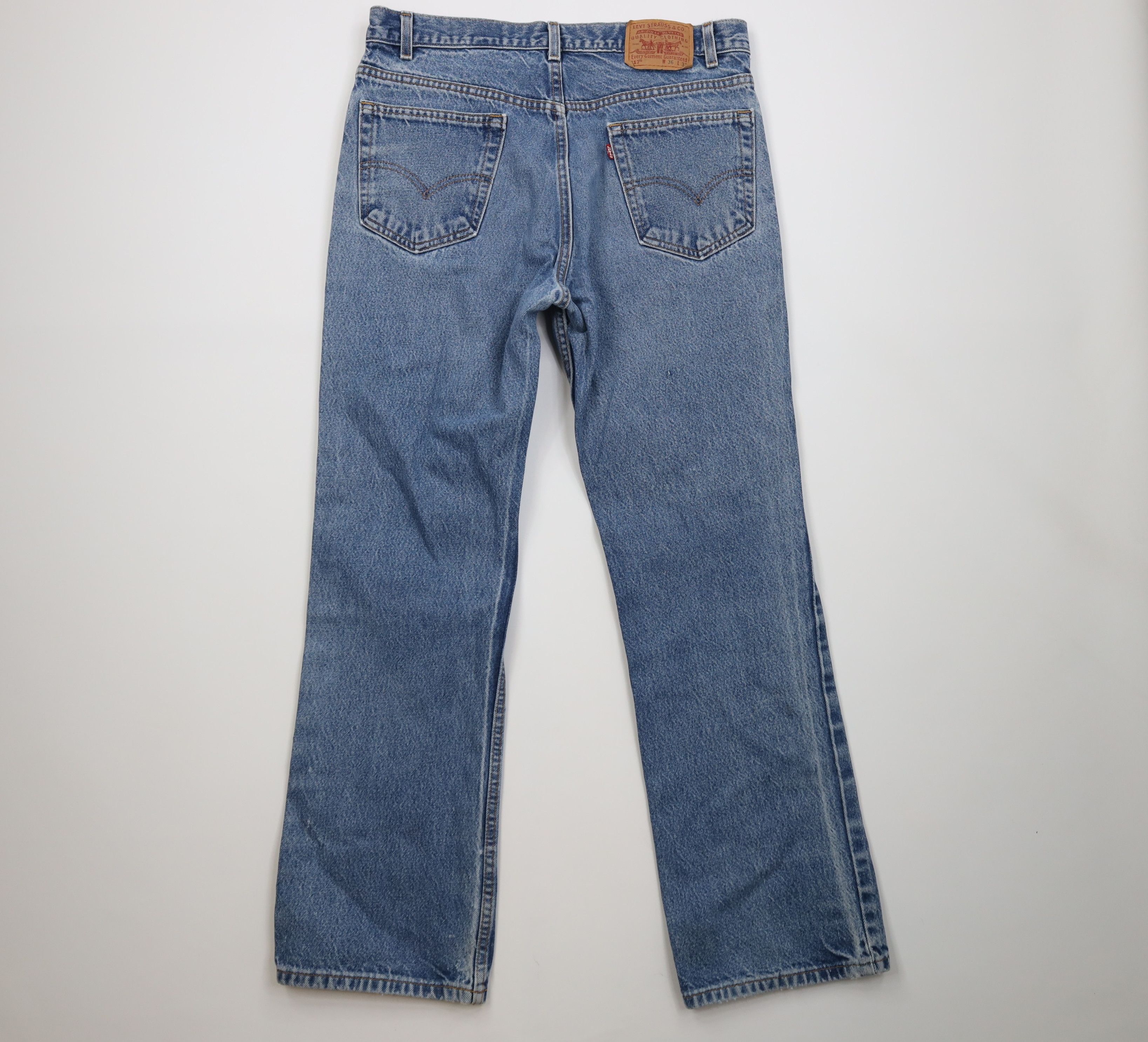 Levi's Vintage Y2K Levis 517 Flared Bootcut Denim Jeans Blue USA Size US 36 / EU 52 - 12 Thumbnail