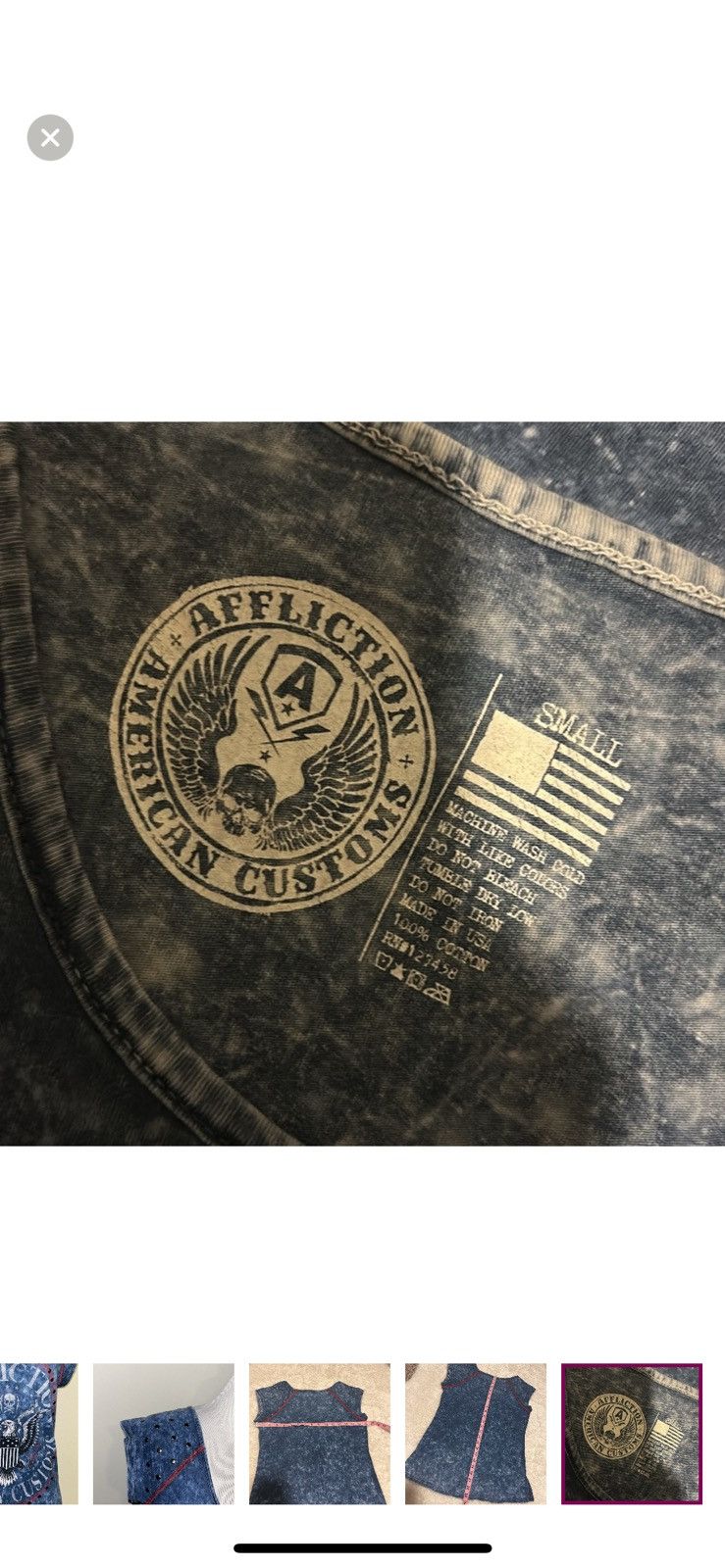 Affliction Affliction small burnout logo tee Size S / US 4 / IT 40 - 5 Thumbnail
