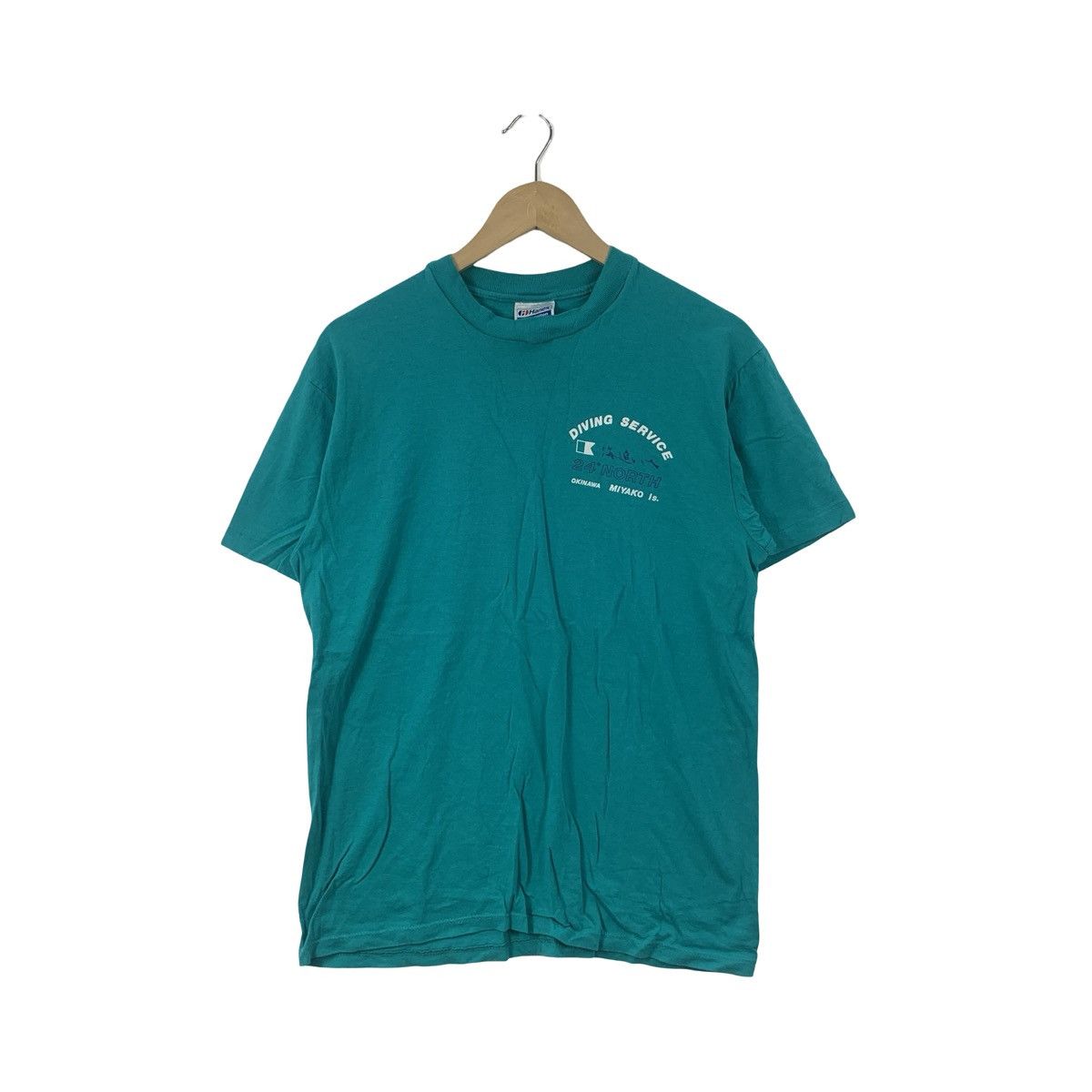 Vintage Vintage OKINAWA MIYAKO DIVING Service Graphic Logo 24° Size US L / EU 52-54 / 3 - 1 Thumbnail