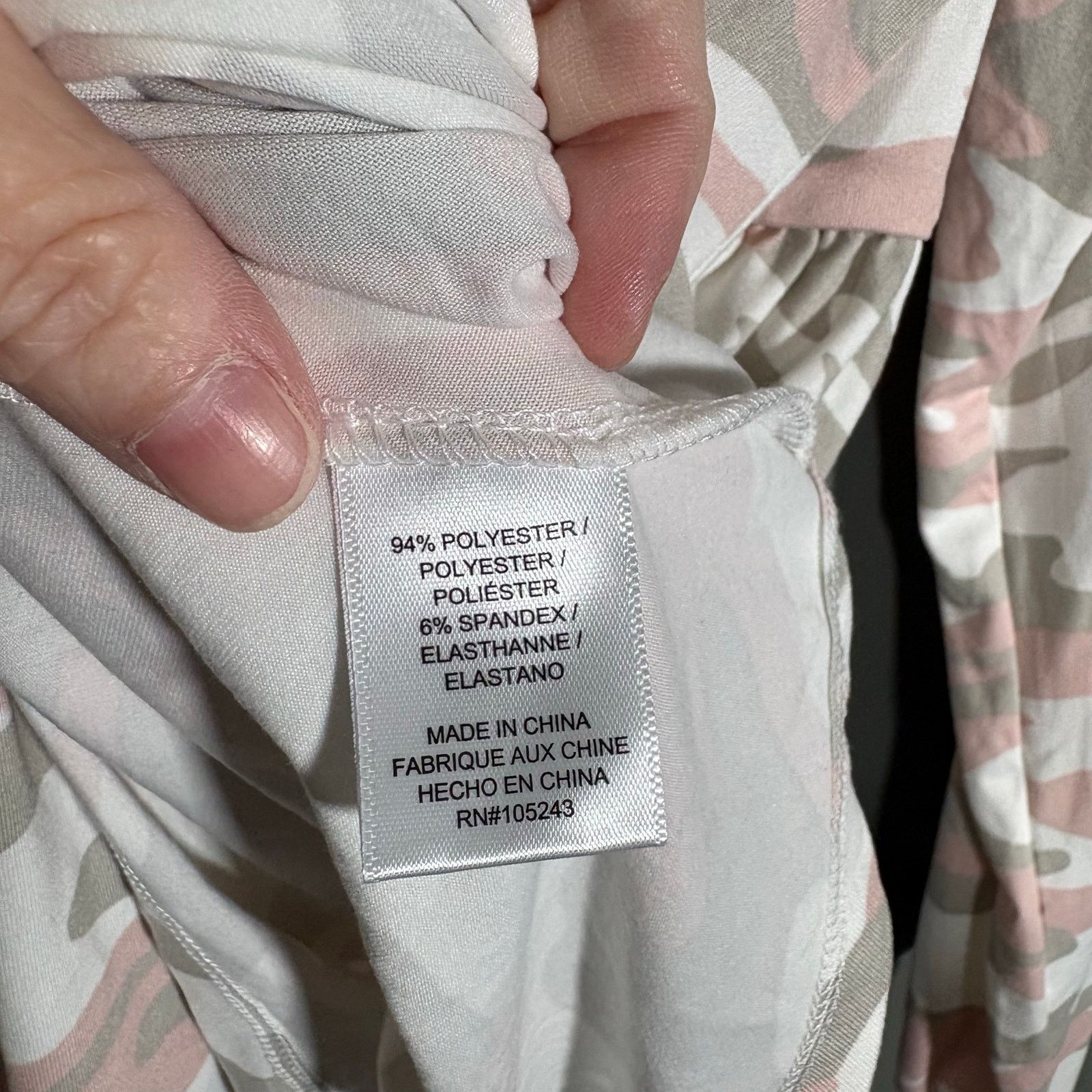 Other Modlusive NWT Pink Camouflage Long Sleeve Babydoll Top - 2X Size XXL / US 16-18 / IT 52-54 - 6 Thumbnail