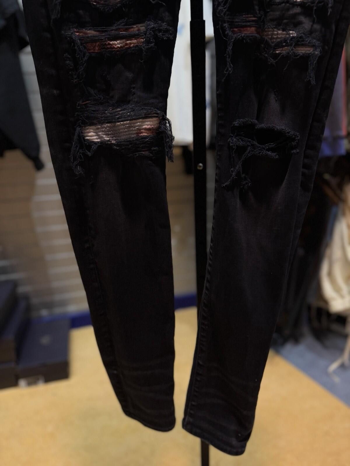 Amiri Size 38 - Amiri Black MX1 Patch Jeans 100% Authentic Size US 38 / EU 54 - 4 Thumbnail