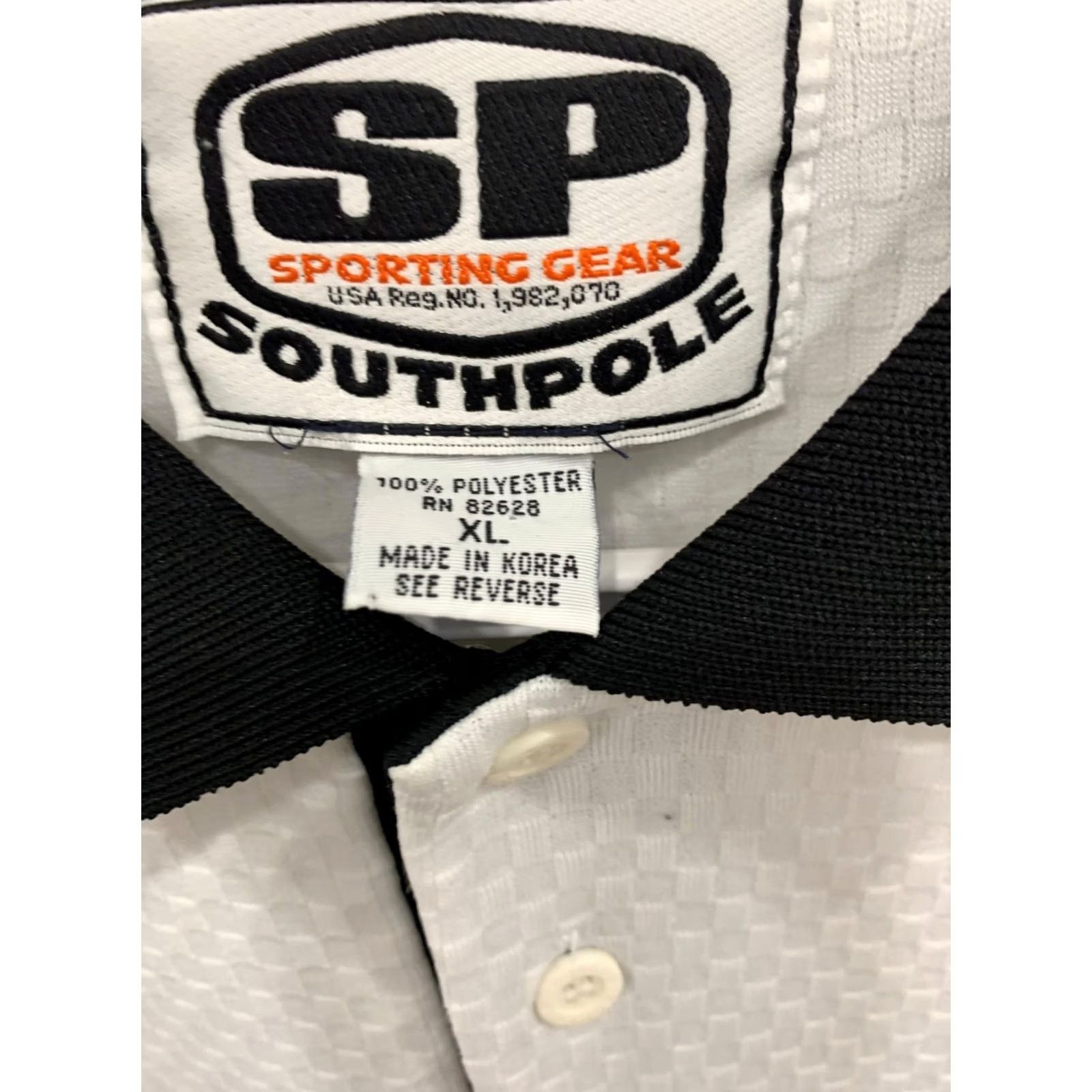 Southpole VINTAGE Southpole Polo Shirt Men’s XL Black White Orange Sporting Gear Y2K Size US XL / EU 56 / 4 - 4 Thumbnail