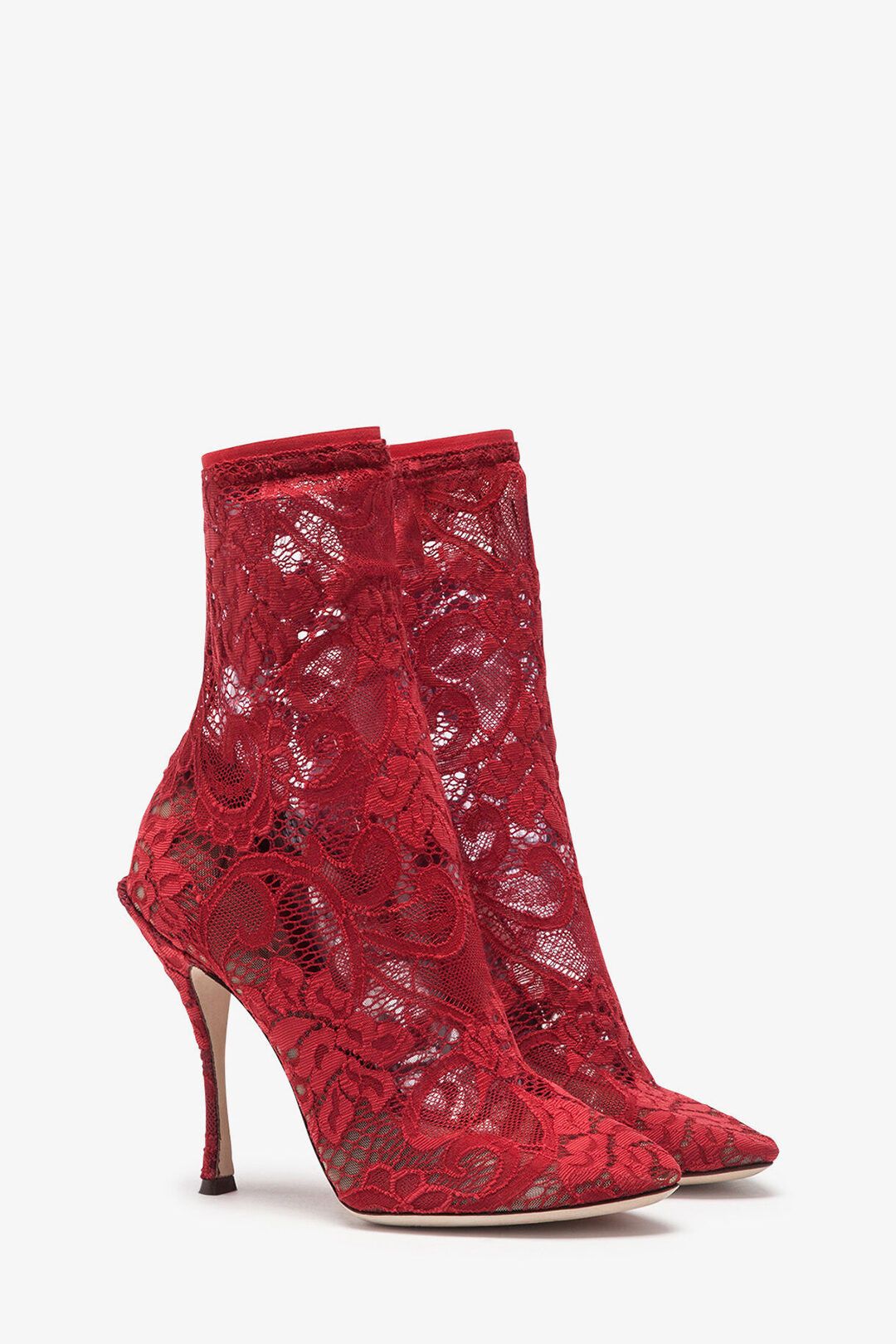 image of Dolce Gabbana Og1Mm0124 Boots In Red, Women's (Size 5)