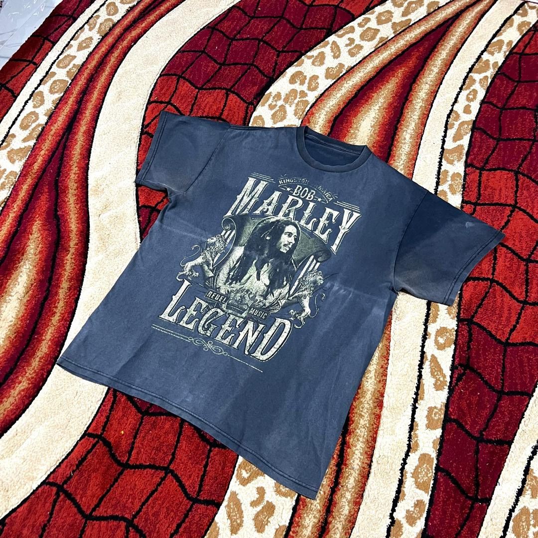 Band Tees Vintage 2010 Thrashed Faded Bob Marley Rare T Shirt Size US L / EU 52-54 / 3 - 2 Thumbnail