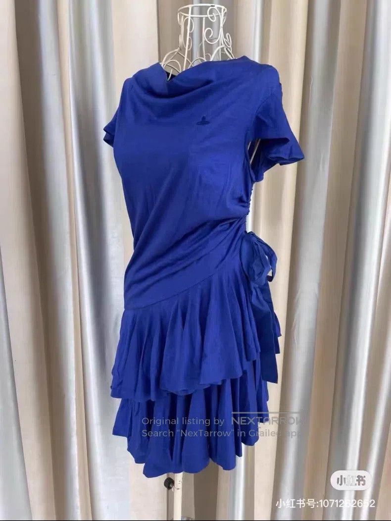 Vivienne Westwood Vivienne Westwood Navy blue ruffled cake dress Size M / US 6-8 / IT 42-44 - 1 Thumbnail