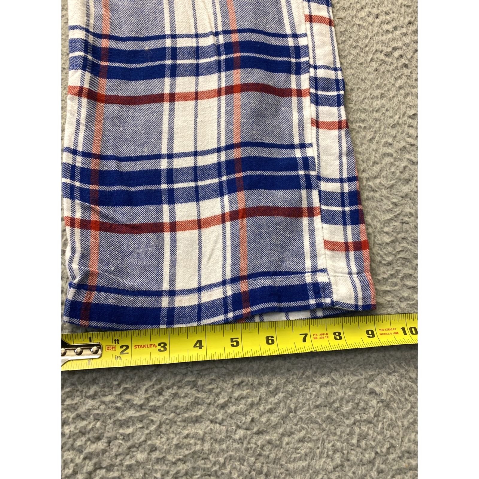 NFL NFL New York Giants Pajama Pants Mens Small Blue Plaid Sleepwear Lounge Cotton Size US 29 - 6 Thumbnail