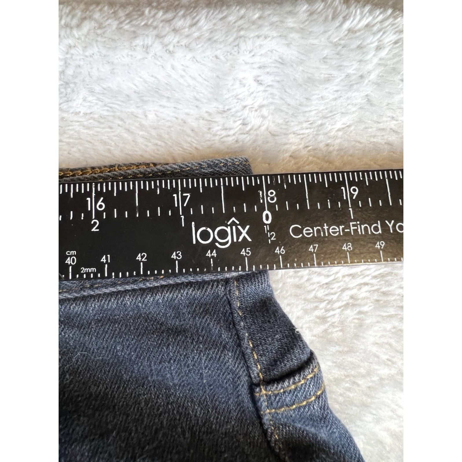 Ralph Lauren VINTAGE Lauren Ralph Lauren Jeans Co. Flare Jeans Women's 14W 36x30.25 Blue Denim Logo 90s City Womens Jeans Size 36" / US 14 / IT 50 - 6 Thumbnail