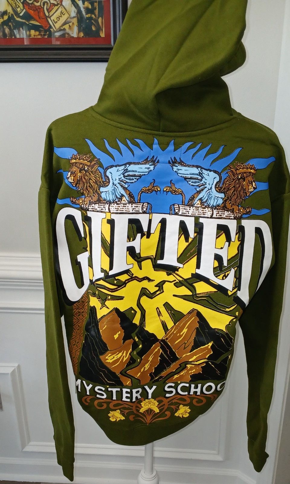 Other GIFTED LA- Mystery School Graphic Hoodie - Green & Tan Size US S / EU 44-46 / 1 - 3 Thumbnail