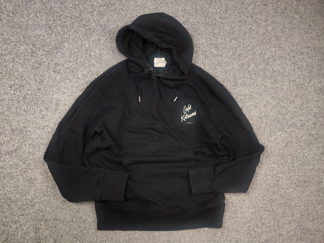 Maison Kitsune Maison Kitsune cafe Paris Black Logo Comfort Hoodie Size US L / EU 52-54 / 3 - 11 Thumbnail