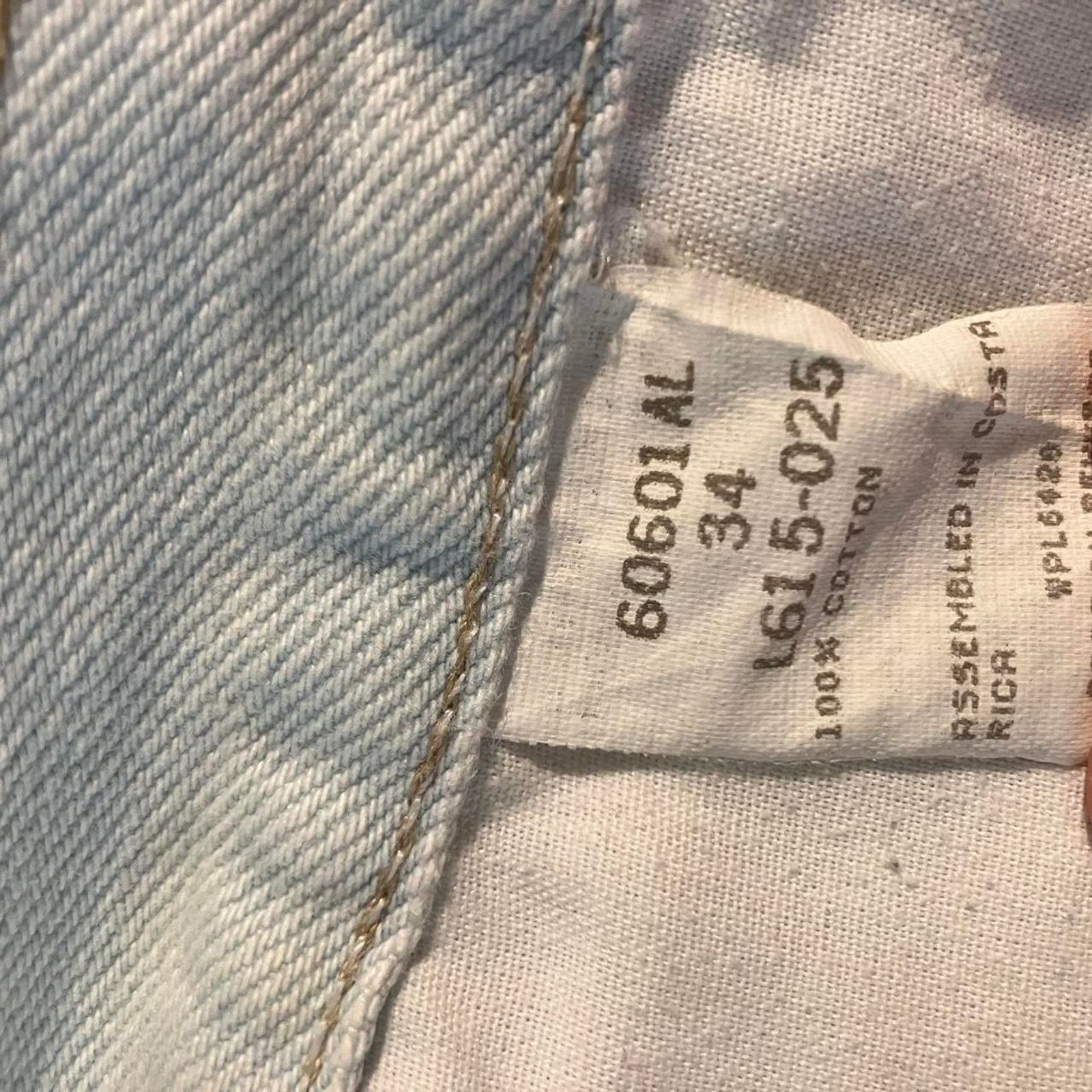 Vintage × Wrangler Vintage 90s Wrangler Light Wash Denim Jorts Size US 34 / EU 50 - 2 Thumbnail