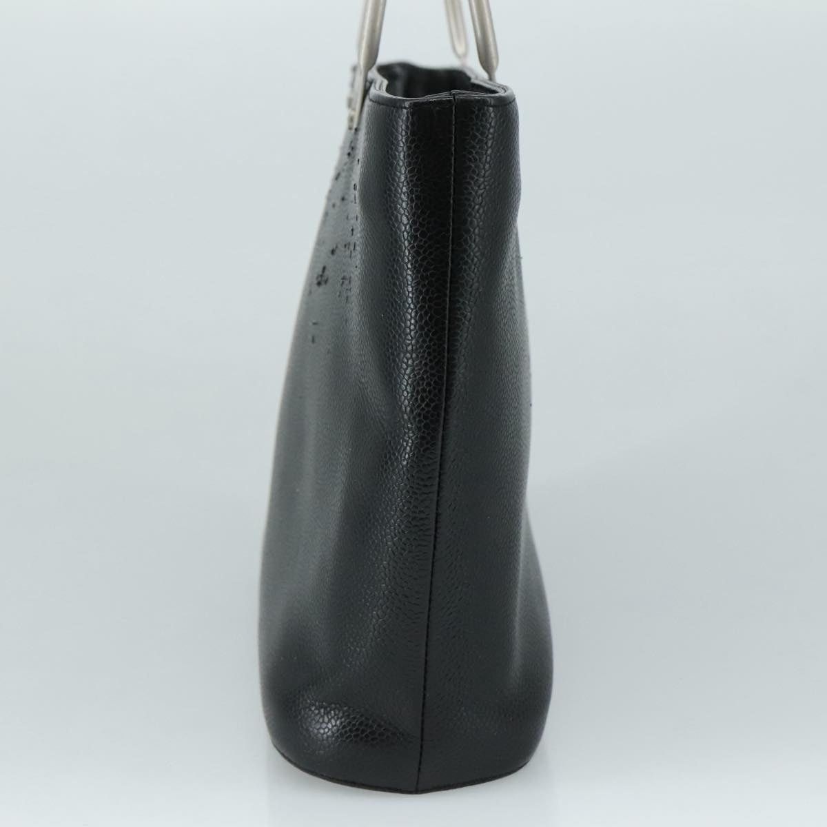 Chanel CHANEL Hand Bag Caviar Skin Black CC Size ONE SIZE - 4 Thumbnail