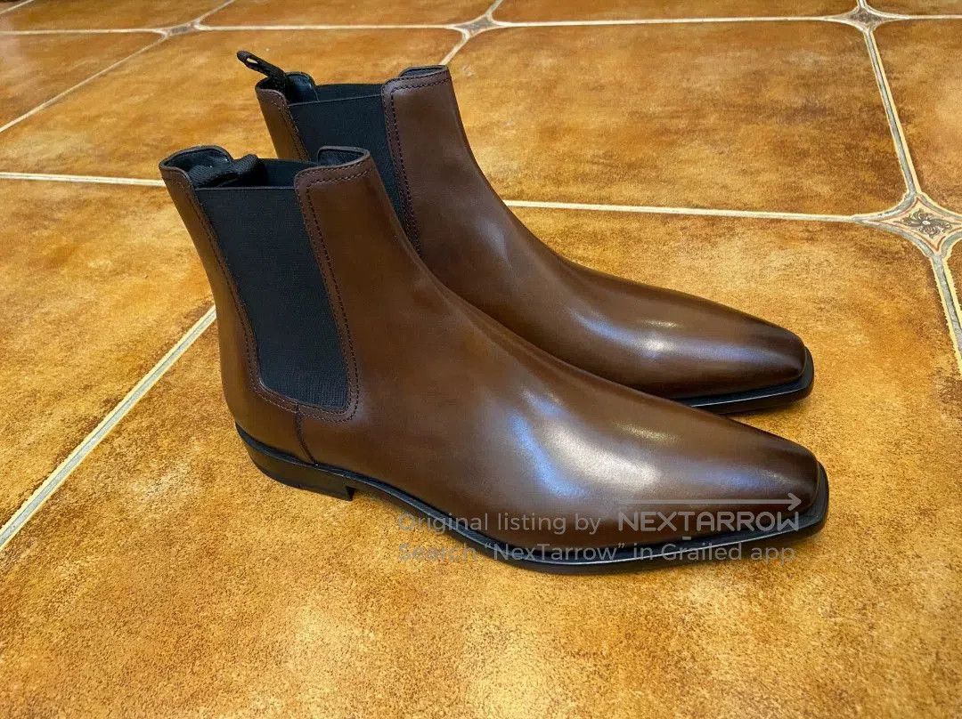 Berluti Brown Leather Chelsea Boots Size 7. Size US 7 / EU 40 - 3 Thumbnail