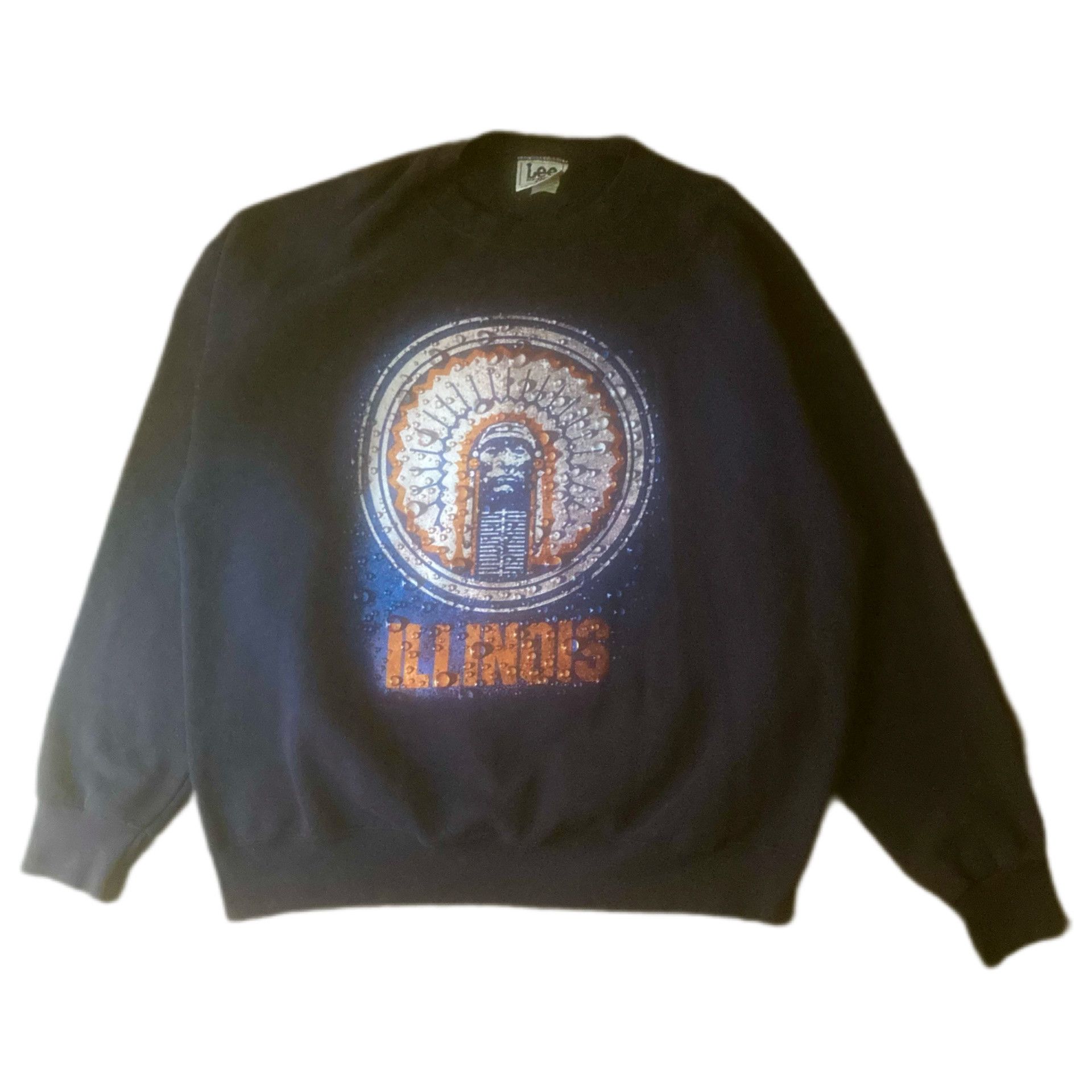 Lee Vintage Illinois Fighting Illini Chief Sweatshirt - XL Size US XL / EU 56 / 4 - 1 Thumbnail