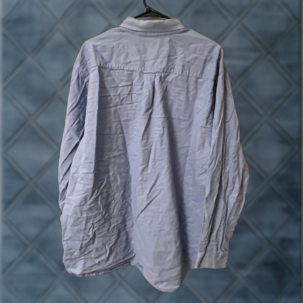 Nautica Nautica Shirt Mens 2X Button-Front Solid Blue Long Sleeve Casual Big & Tall Mens Size US XXL / EU 58 / 5 - 1 Thumbnail
