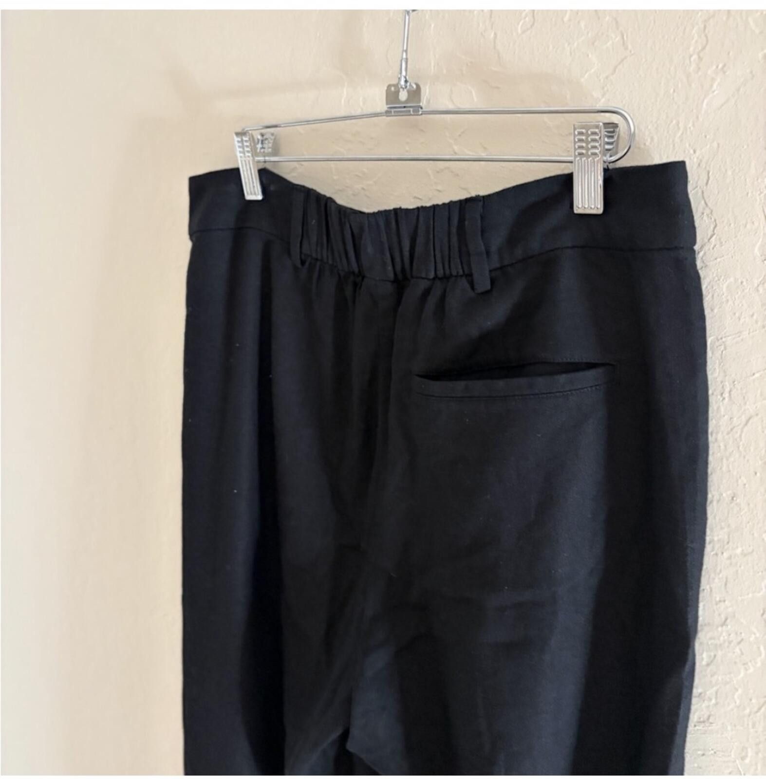 Old Navy Old Navy Black Women's linen Trousers Size 32" / US 10 / IT 46 - 5 Thumbnail
