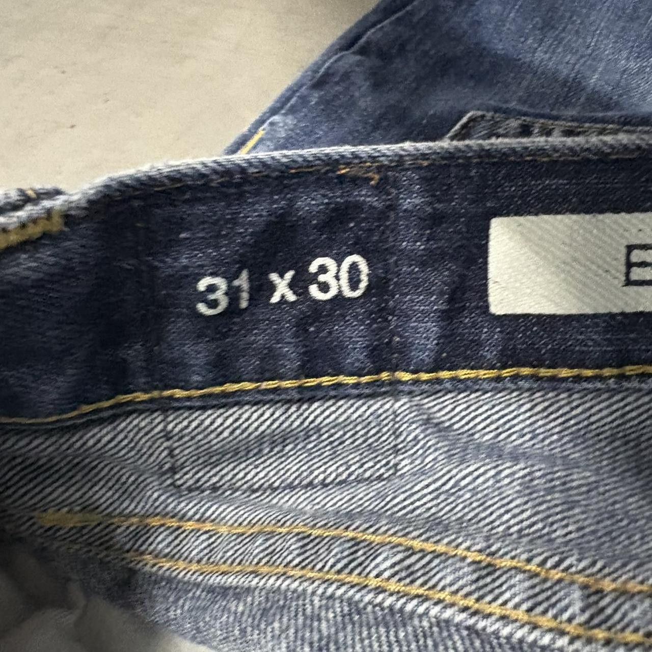 Gap Crazy Vintage Y2K/2000s Baggy Gap Easy Dark Blue Wash Denim Jeans! Size US 31 - 6 Thumbnail