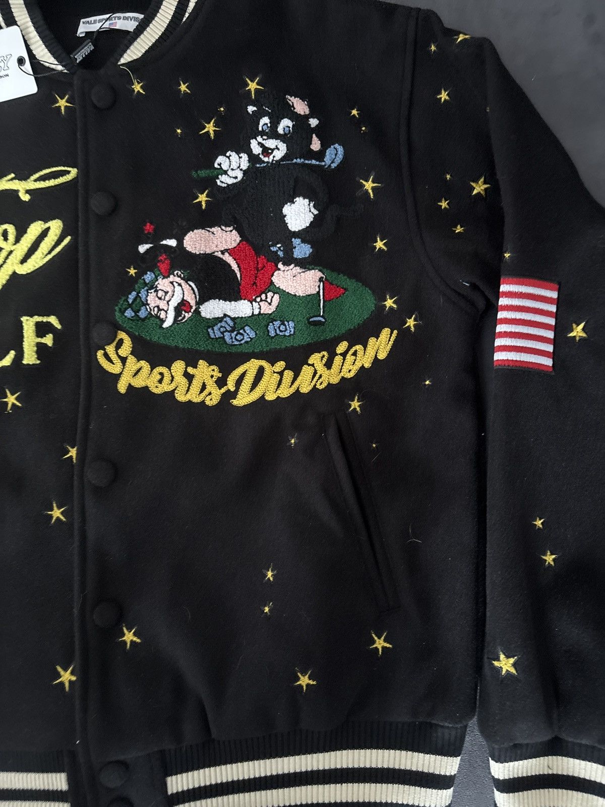 Vale Vale black golf varsity jacket valley Size US L / EU 52-54 / 3 - 2 Thumbnail