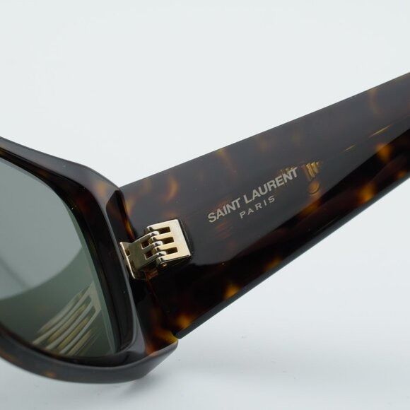 Saint Laurent Paris Saint Laurent SL832 002 Sunglasses Havana Square Frame, Grey Size ONE SIZE - 7 Thumbnail
