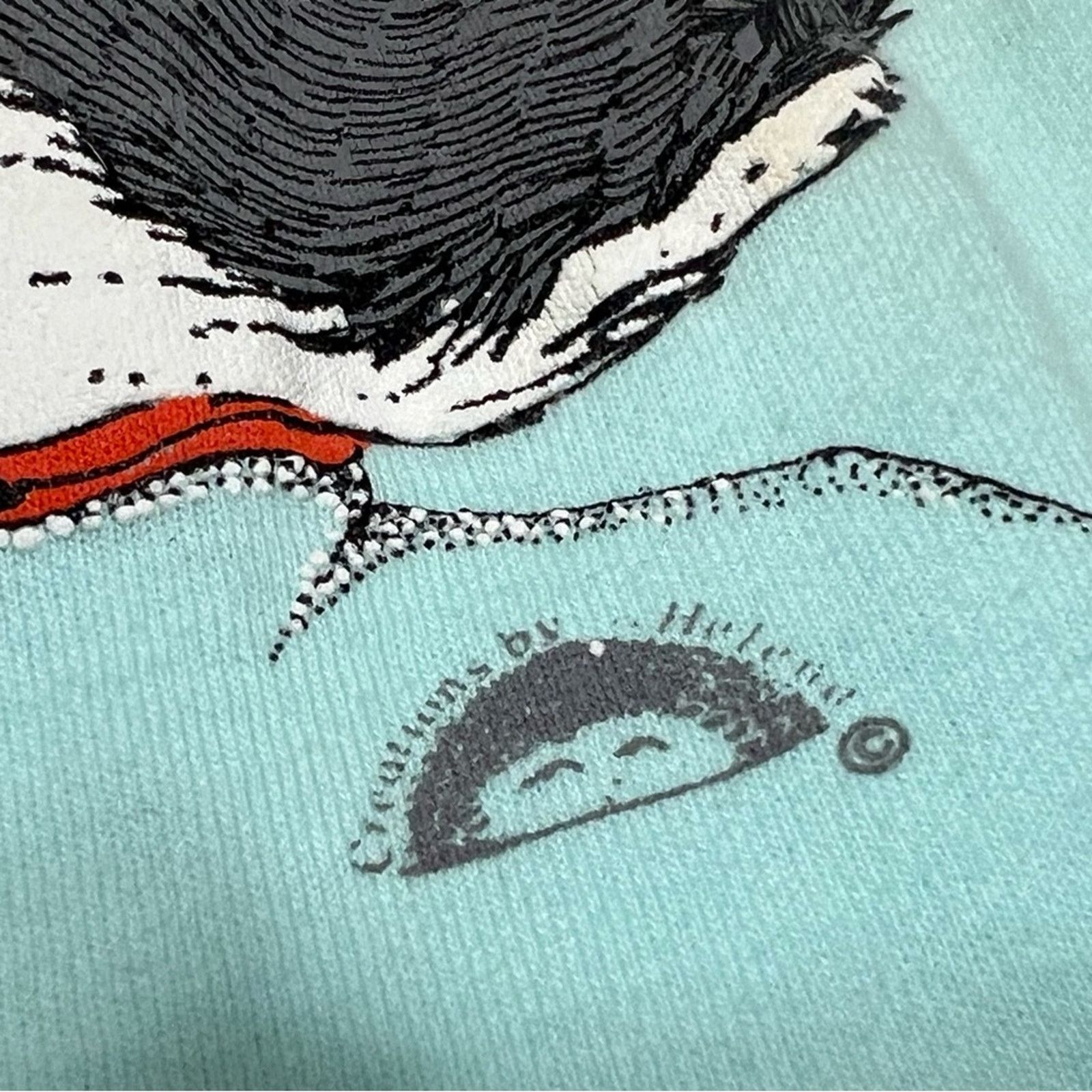 Jerzees Vintage Sea World Puffins Nature Shirt Made USA Jerzees Tee Size US L / EU 52-54 / 3 - 5 Thumbnail