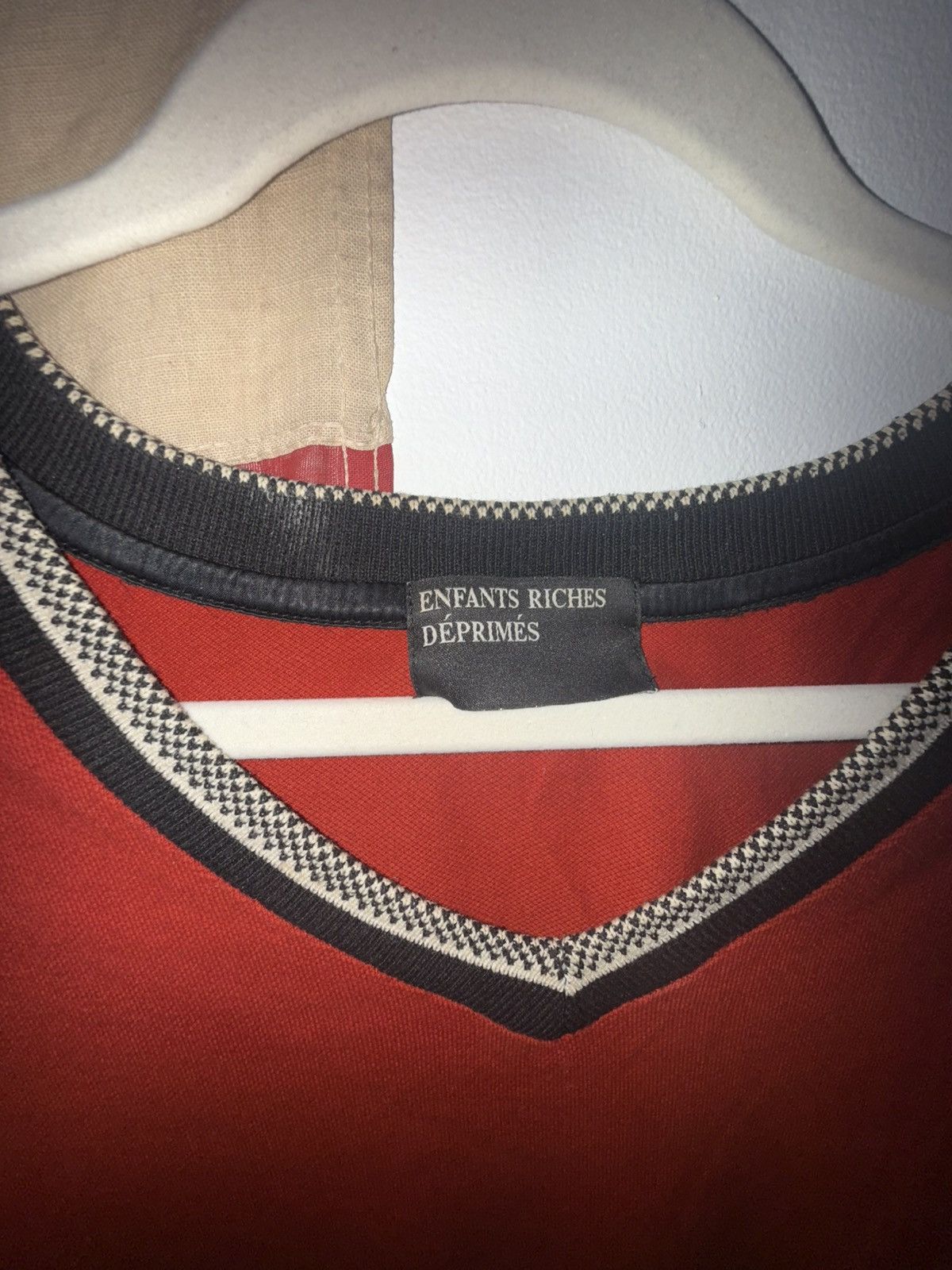 Enfants Riches Deprimes Enfants Knit London Prep Red V-neck Sweater Shirt Size US M / EU 48-50 / 2 - 11 Thumbnail