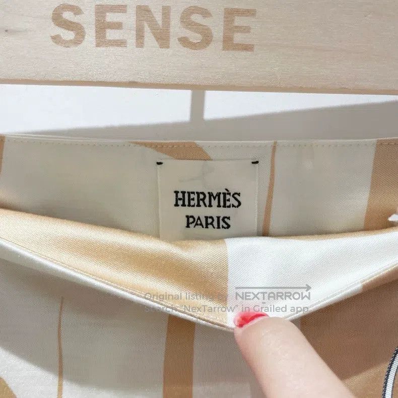 Hermes Hermes Silk skirt Size 24" / US 00 / IT 34 - 3 Thumbnail