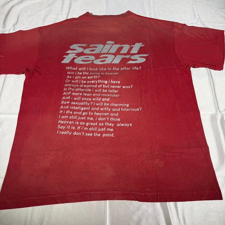 Saint Michael Saint Michael Religious letters red short sleeves Size US XL / EU 56 / 4 - 5 Thumbnail