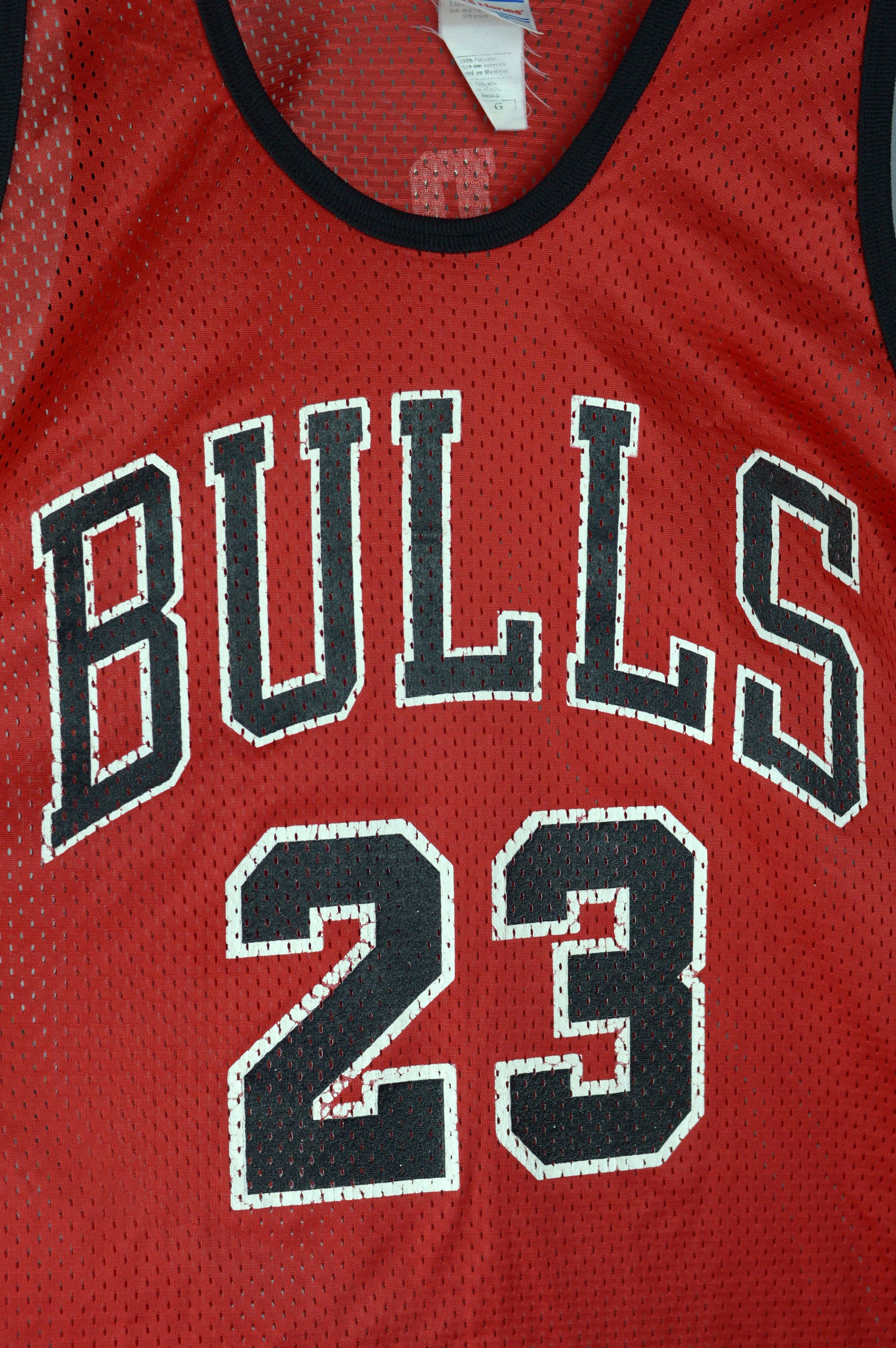 Hanes × Vintage Vintage Chicago Bulls Jordan 23 90s jersey Size US L / EU 52-54 / 3 - 3 Thumbnail