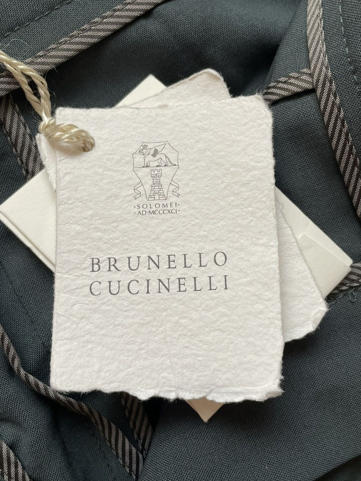 Brunello Cucinelli Deadstock Brunello Cucinelli Wool Pants |Trousers With Belt Size 25" / US 0 / IT 36 - 9 Thumbnail
