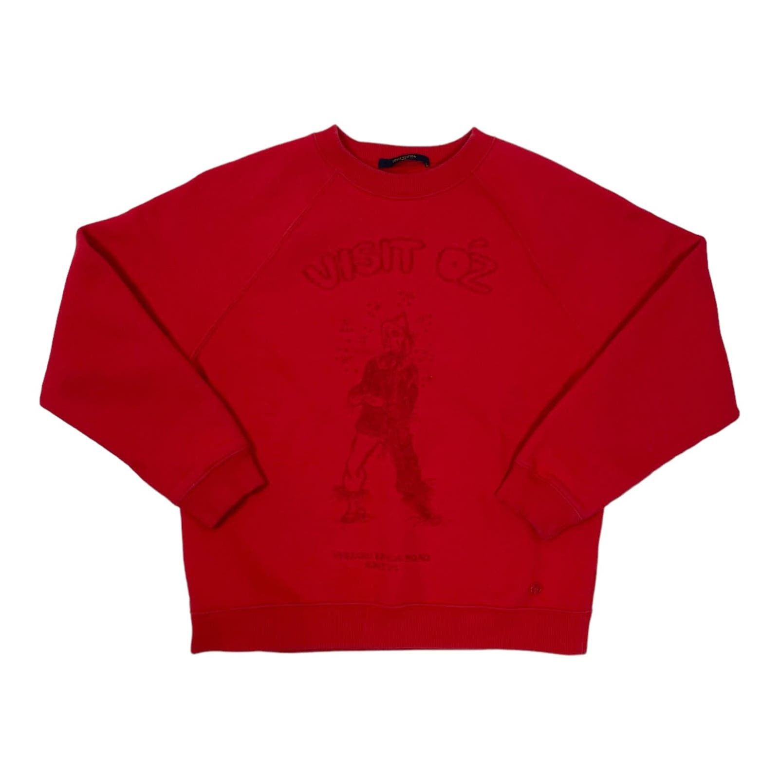 image of Louis Vuitton Scarecrow Embroidered Crewneck Sweatshirt, Men's (Size Small)