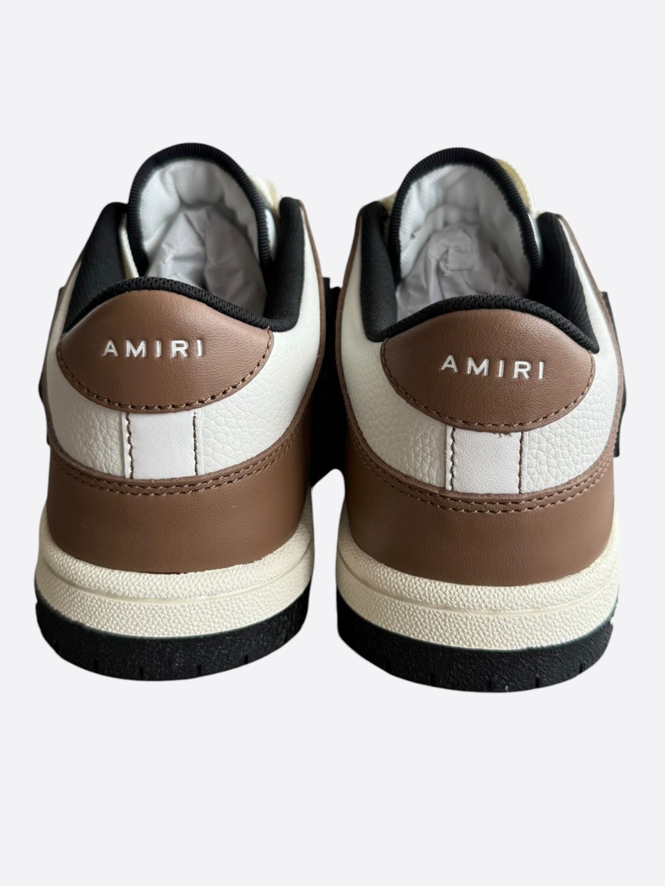 Amiri Amiri Brown, Black & White Skeleton Low Top Sneakers Size US 7 / EU 40 - 4 Thumbnail