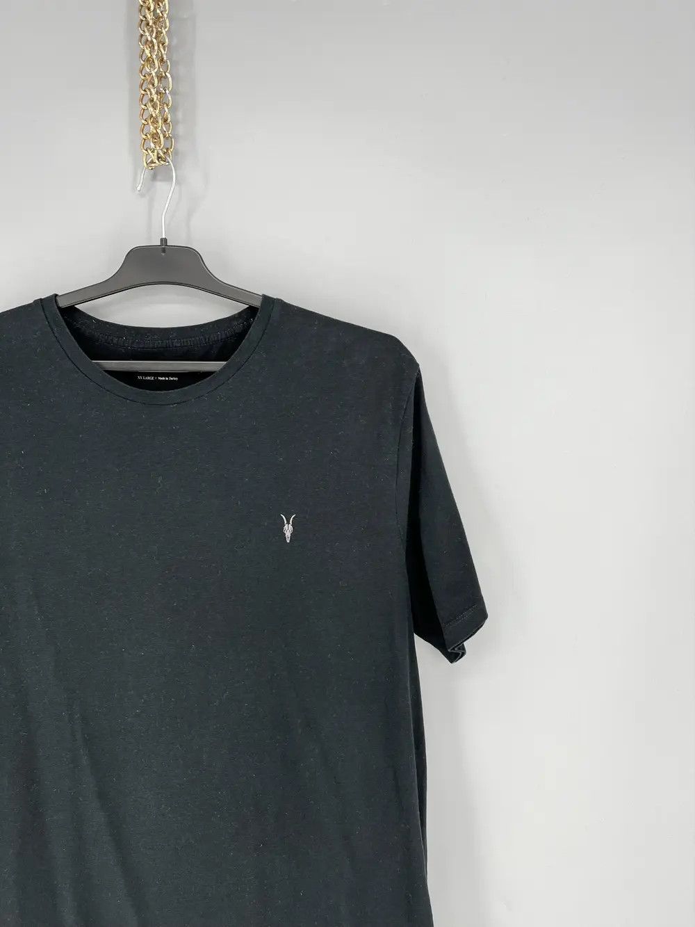 Allsaints Vintage Basic Allsaints Mini Logo Basic Tee Old Money Size US XXL / EU 58 / 5 - 5 Thumbnail