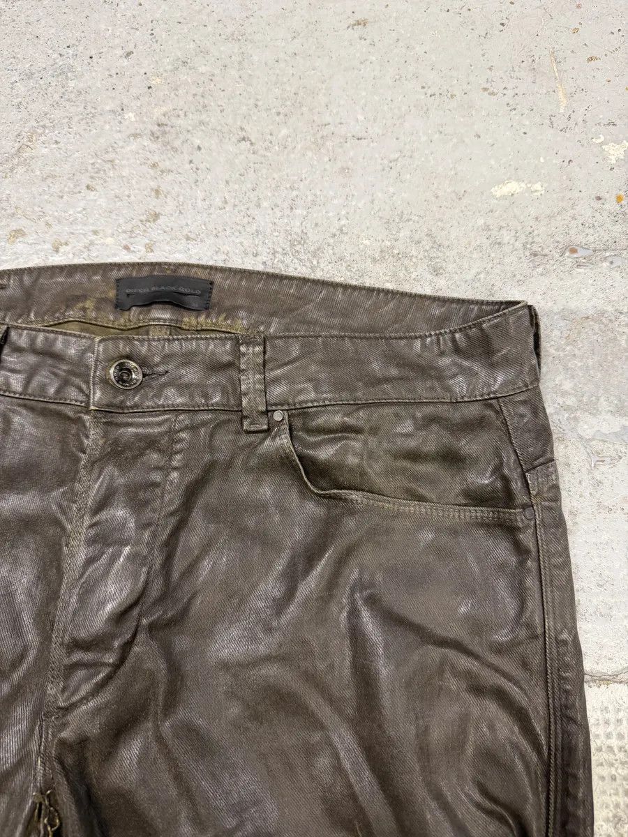 Diesel Diesel Black Gold Brown Cow Leather Dark Pants Size US 31 - 11 Thumbnail