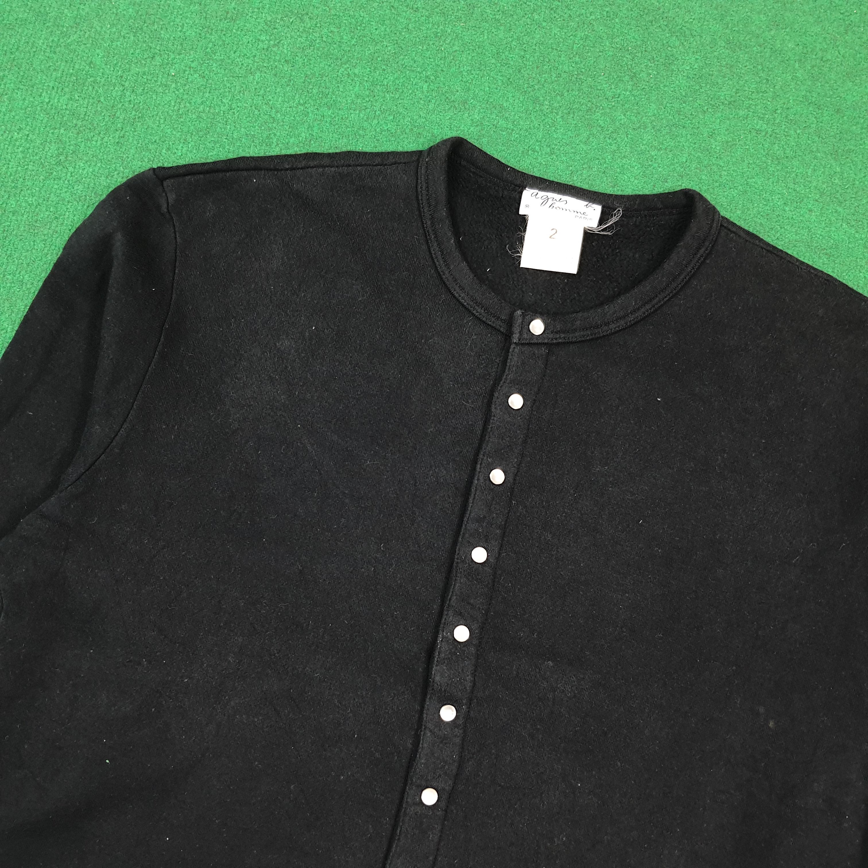 agnes b. Vintage Agnes b. Homme Paris Snap Button Cardigans C300N21 Size US M / EU 48-50 / 2 - 2 Thumbnail