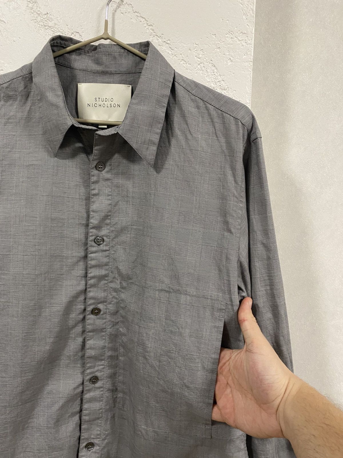 Studio Nicholson Studio Nicholson Of Wales Check Cotton Shirt AW18 Sampling Size US M / EU 48-50 / 2 - 2 Thumbnail