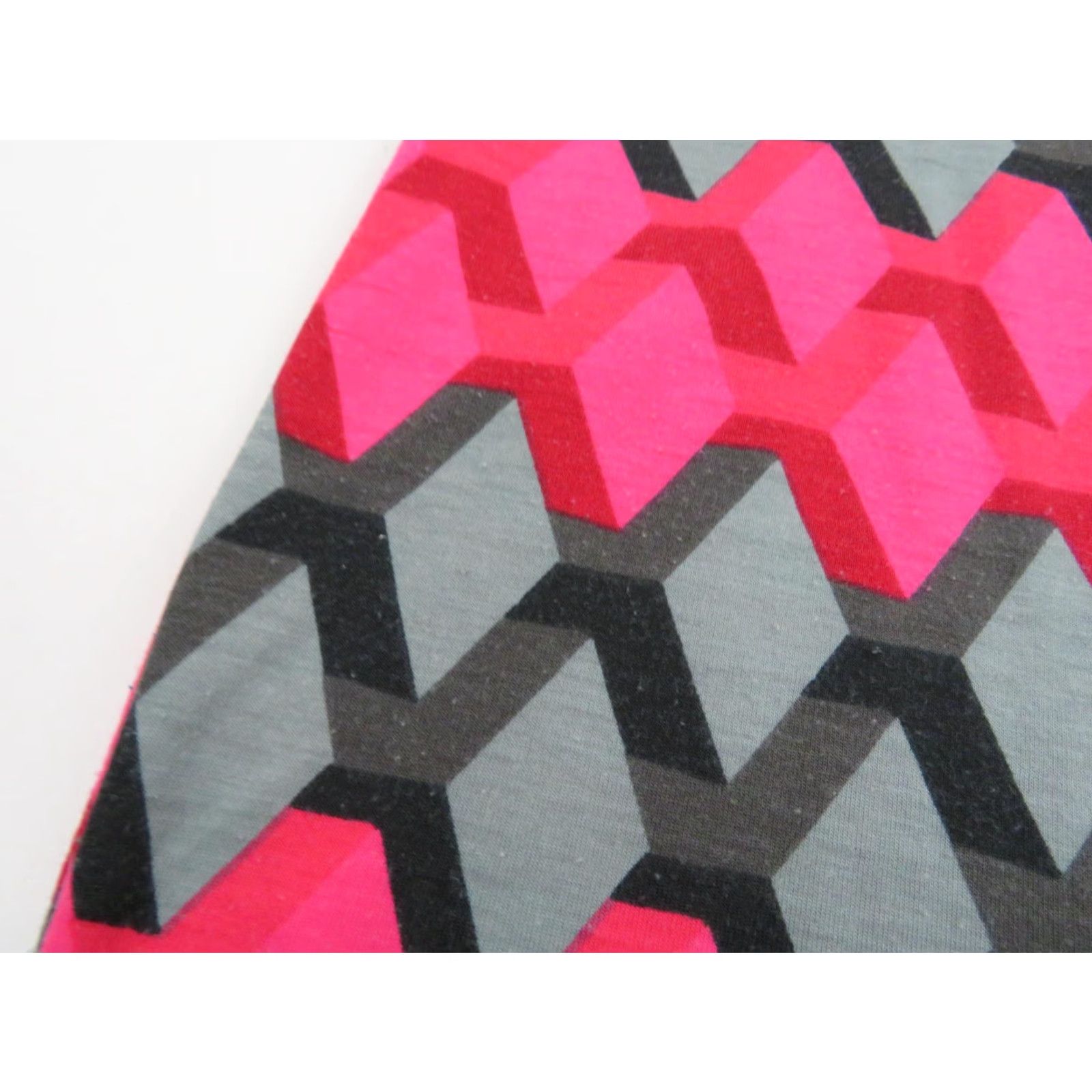 Vintage LuLaRoe Julia Dress XS Pink Black Gray Geometric Bodycon Dress Womens XS Size XS / US 0-2 / IT 36-38 - 6 Thumbnail