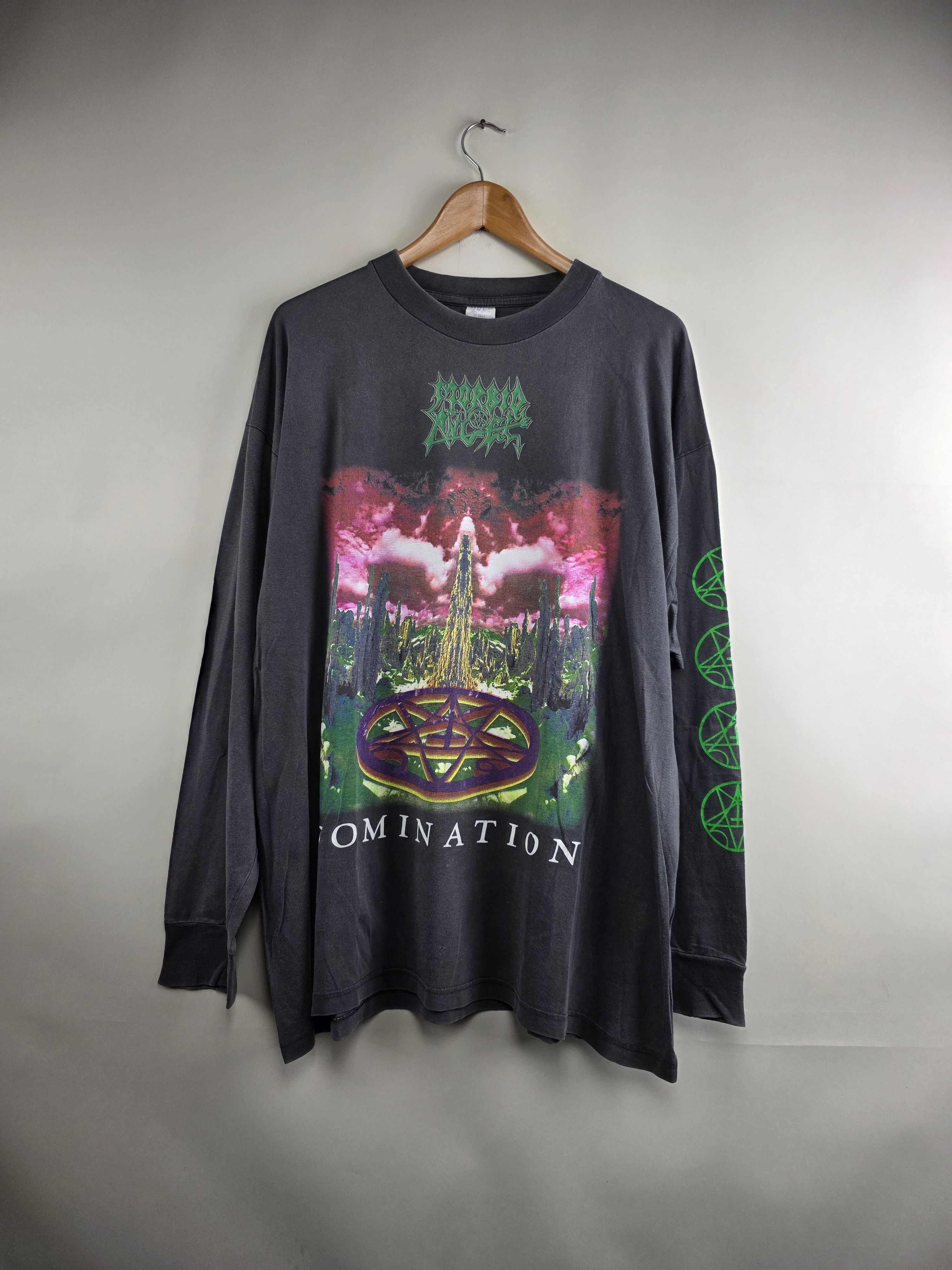 Band Tees × Vintage 90s Morbid Angel European Domination Tour Long-sleeved XL Size US XL / EU 56 / 4 - 1 Thumbnail