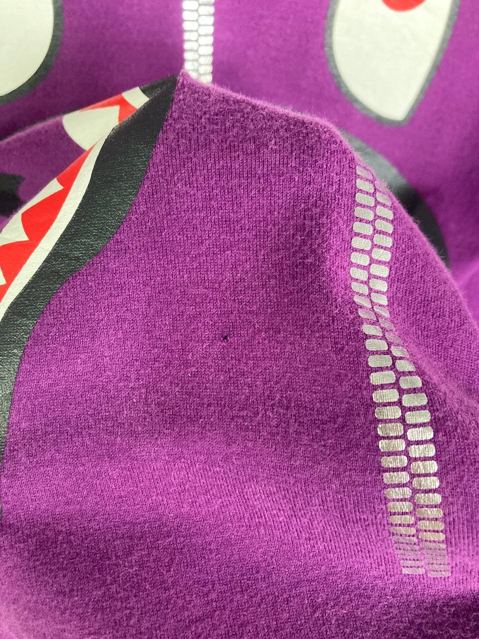 Bape Bape WGM Purple Camo Shark Tee Size US S / EU 44-46 / 1 - 8 Thumbnail