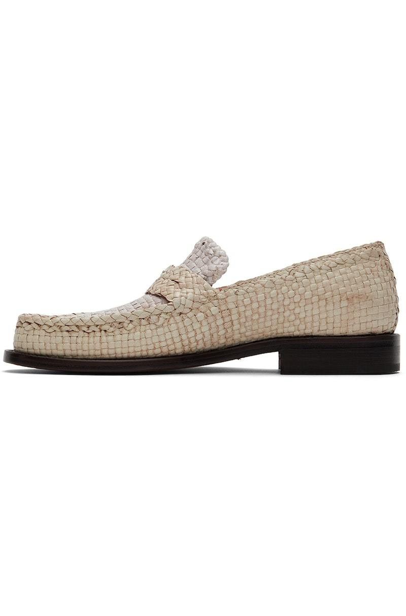 Marni o1y1025 Leather Loafers in Off-White Size US 6 / IT 36 - 2 Thumbnail