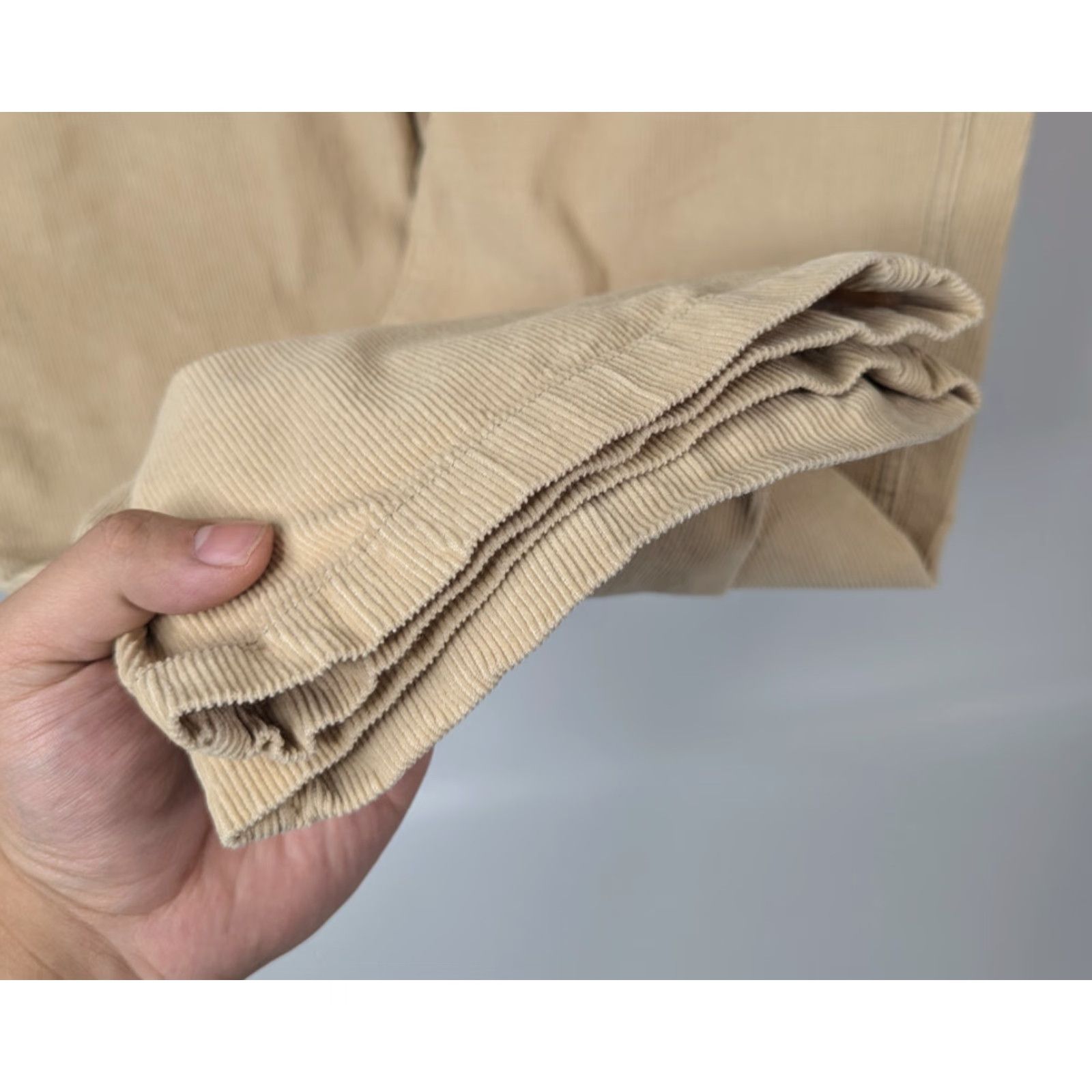 Bdg BDG Urban Outfitters Pants Mens Cargo Carpenter Corduroy Straight Beig e 90s Grunge City College Vintage? Size US 31 - 4 Thumbnail