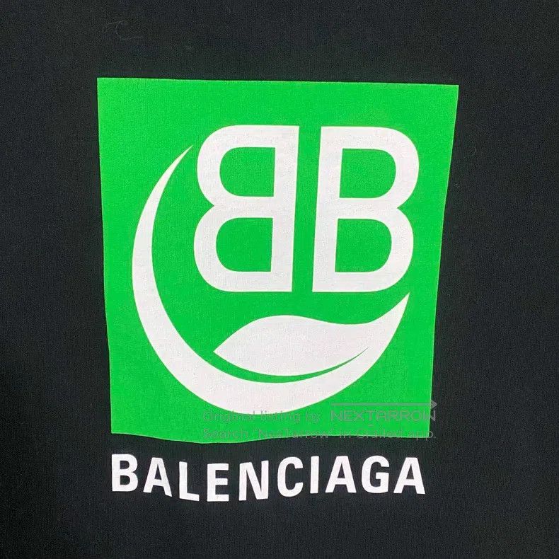 Balenciaga Balenciaga Eco-friendly Printed Logo Short Sleeve Size US S / EU 44-46 / 1 - 5 Thumbnail