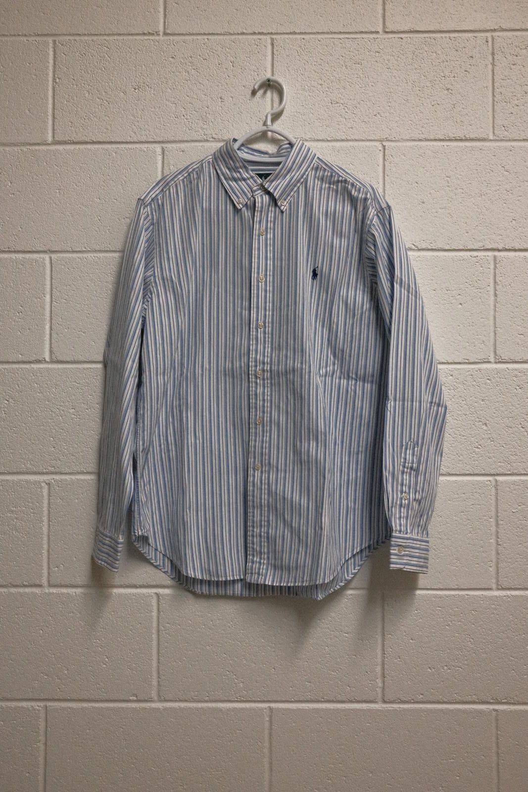 Ralph Lauren Classic Fit Striped Button-Down Shirt - Men's M