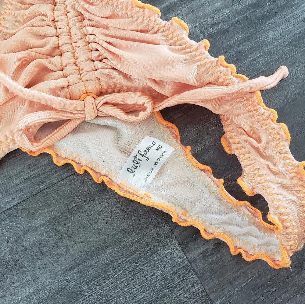 Designer Peach Scrunch Booty LF Bikini Bottoms Size ONE SIZE - 3 Thumbnail