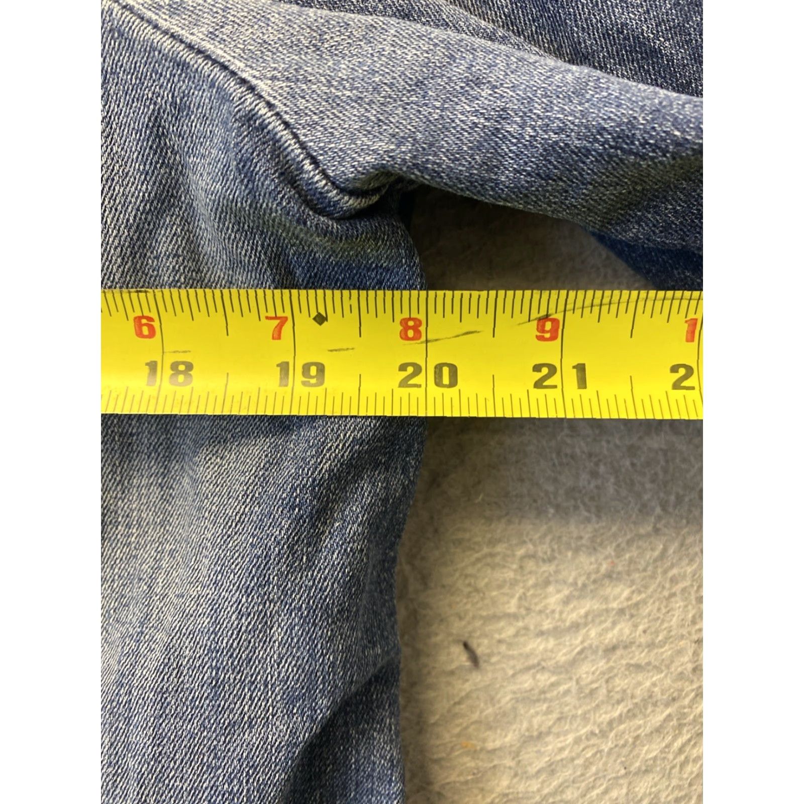 Levi's Levi's Women's Denim Jacket Size 1X Mid-Length Blue Cotton 90s Style Basic Coat Size 40" / US 18 - 6 Thumbnail
