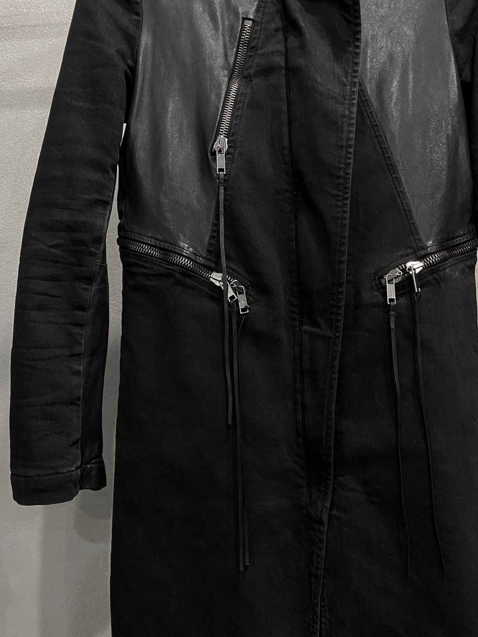 Diesel Diesel Leather & Denim Avangard Coat Size S / US 4 / IT 40 - 3 Thumbnail