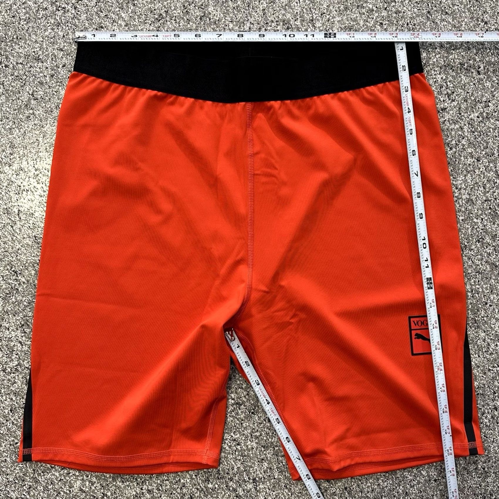 Puma PUMA Half Tights Womens XL Vogue Biker Shorts 8” Inseam Red Black Size 40" / US 18 - 7 Thumbnail