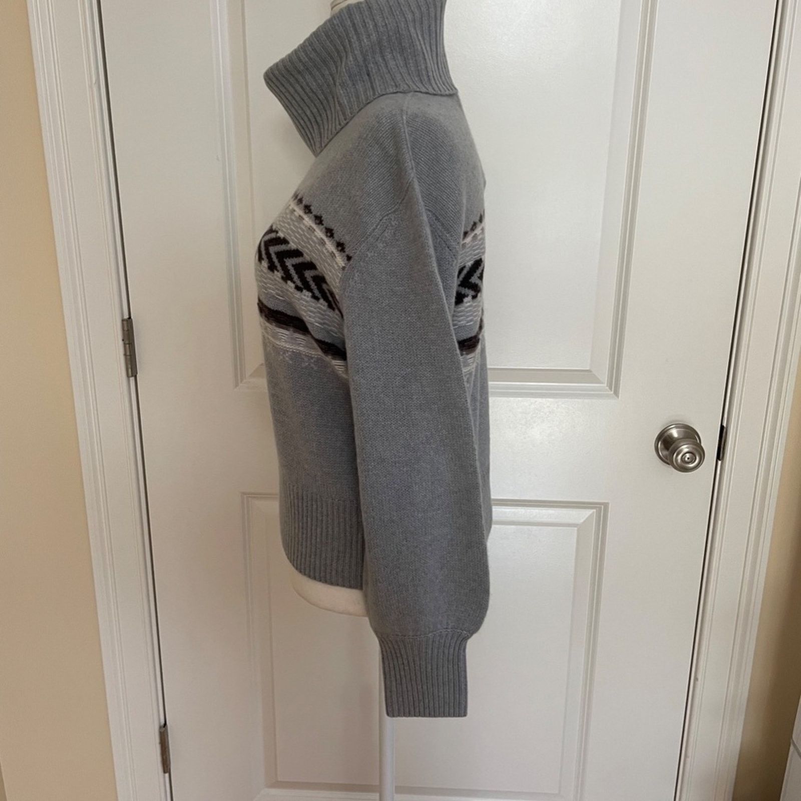 360Cashmere Kimmie Turtleneck Fair Isle Sweater from 360 Cashmere Size M / US 6-8 / IT 42-44 - 5 Thumbnail