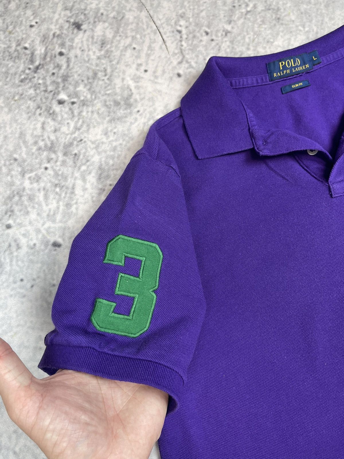 Polo Ralph Lauren × Vintage Vintage Polo Chief Keef awesome purple tee Size US L / EU 52-54 / 3 - 3 Thumbnail