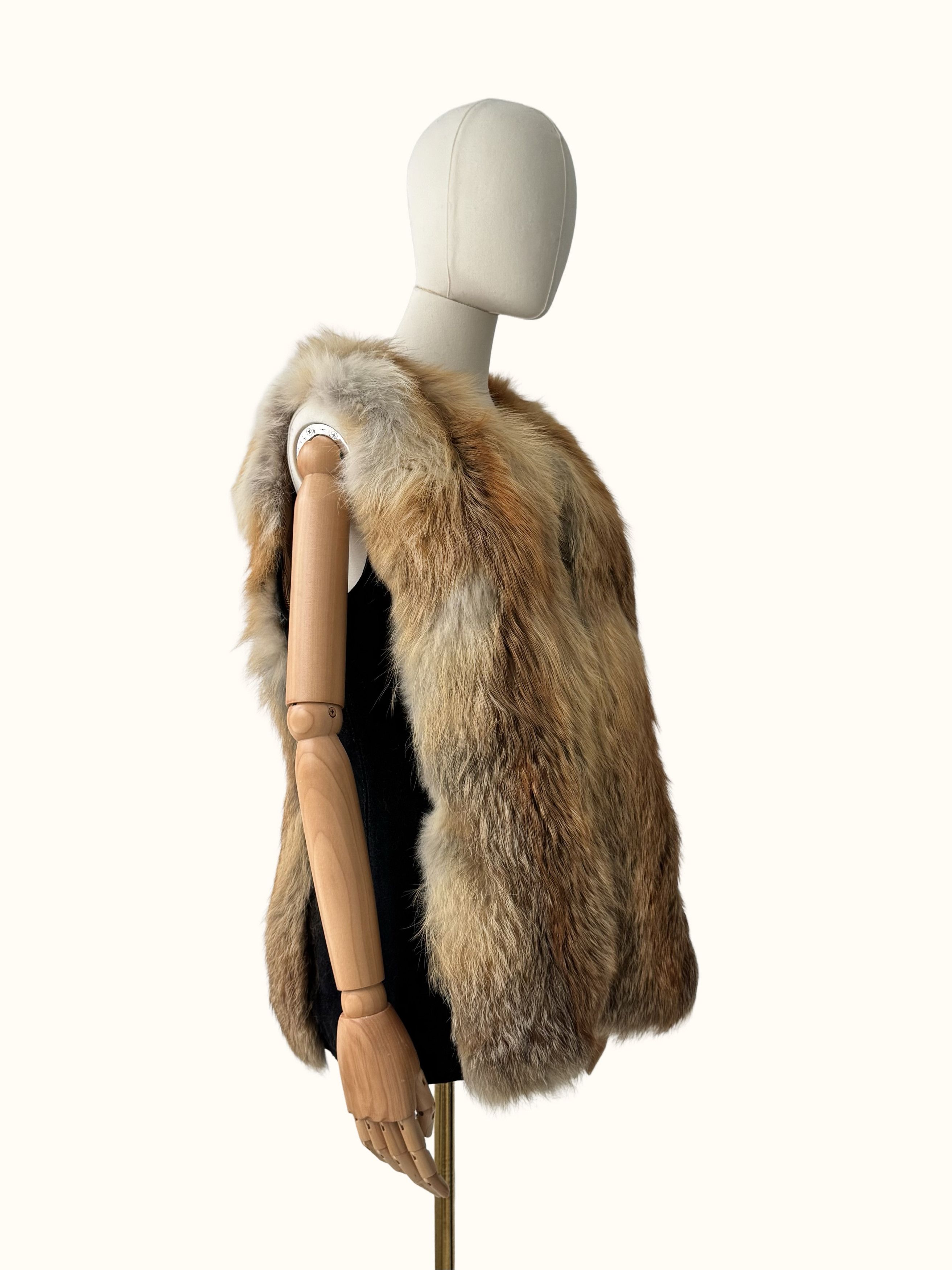 Vintage Vintage Real Fur Vest (B250)D15E2 Size S / US 4 / IT 40 - 2 Thumbnail