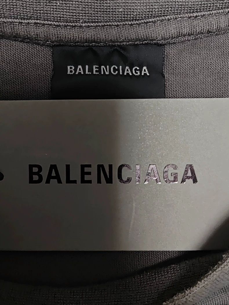 Balenciaga Balenciaga 23 FW embroidered front and back logo made old s Size US XS / EU 42 / 0 - 5 Thumbnail
